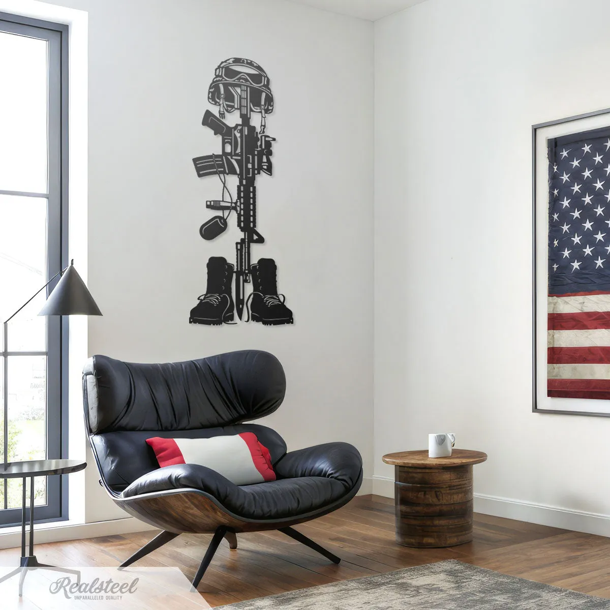 Fallen Soldier Battlefield Cross Wall Decor