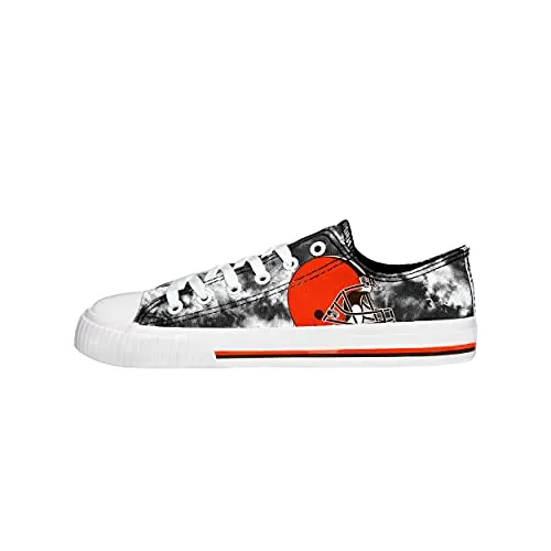 FOCO Cleveland Browns NFL Womens Low Top Tie Dye Canvas Shoes - 7