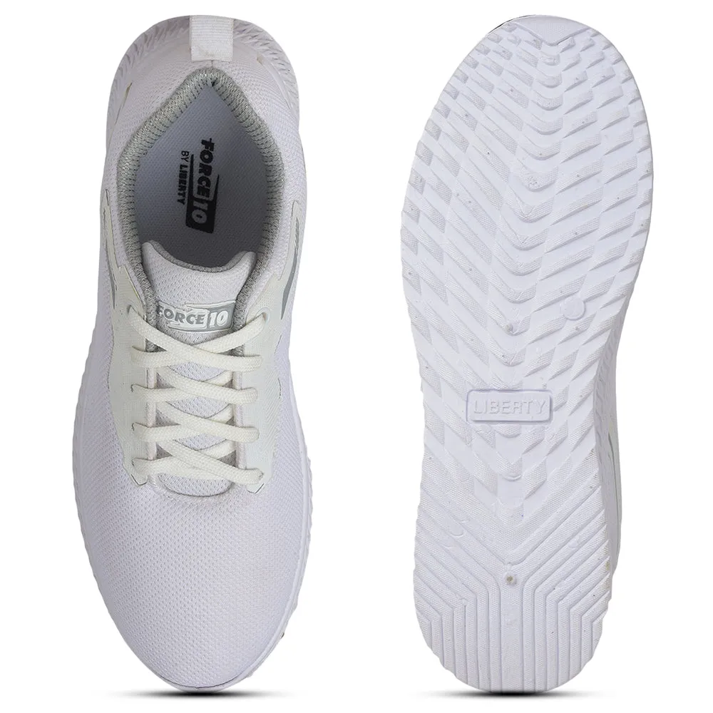 Force10 White Sports Walking Shoes For Men OSLO-M1E By Liberty