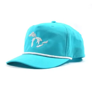 Great Lakes Rope Hat (Teal & White)