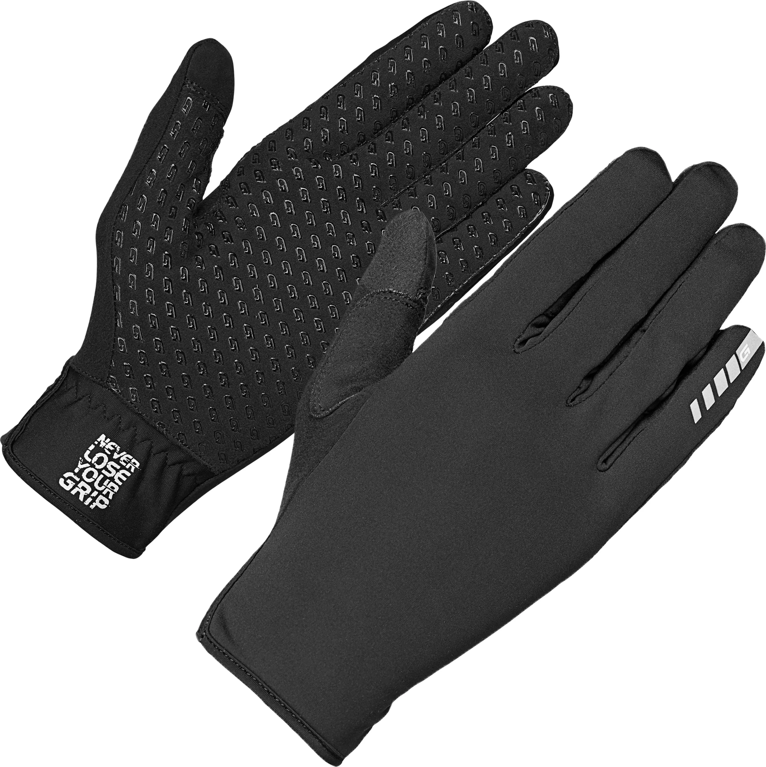 Gripgrab Raptor Windproof Lightweight Full Finger Glove Black | Buy Gripgrab Raptor Windproof Lightweight Full Finger Glove Black here | Outnorth