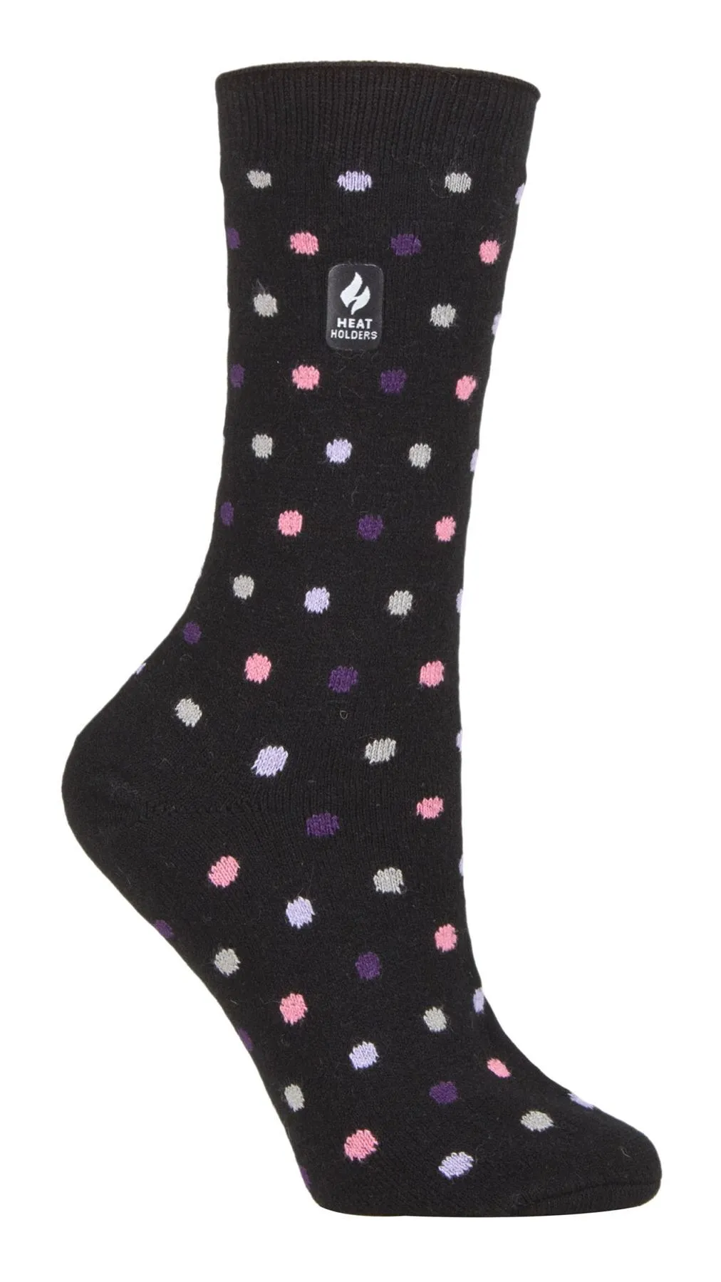 Heat Holders - Ladies Ultra Lite Socks (Black / Purple (Nicosia))