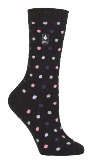 Heat Holders - Ladies Ultra Lite Socks (Black / Purple (Nicosia))