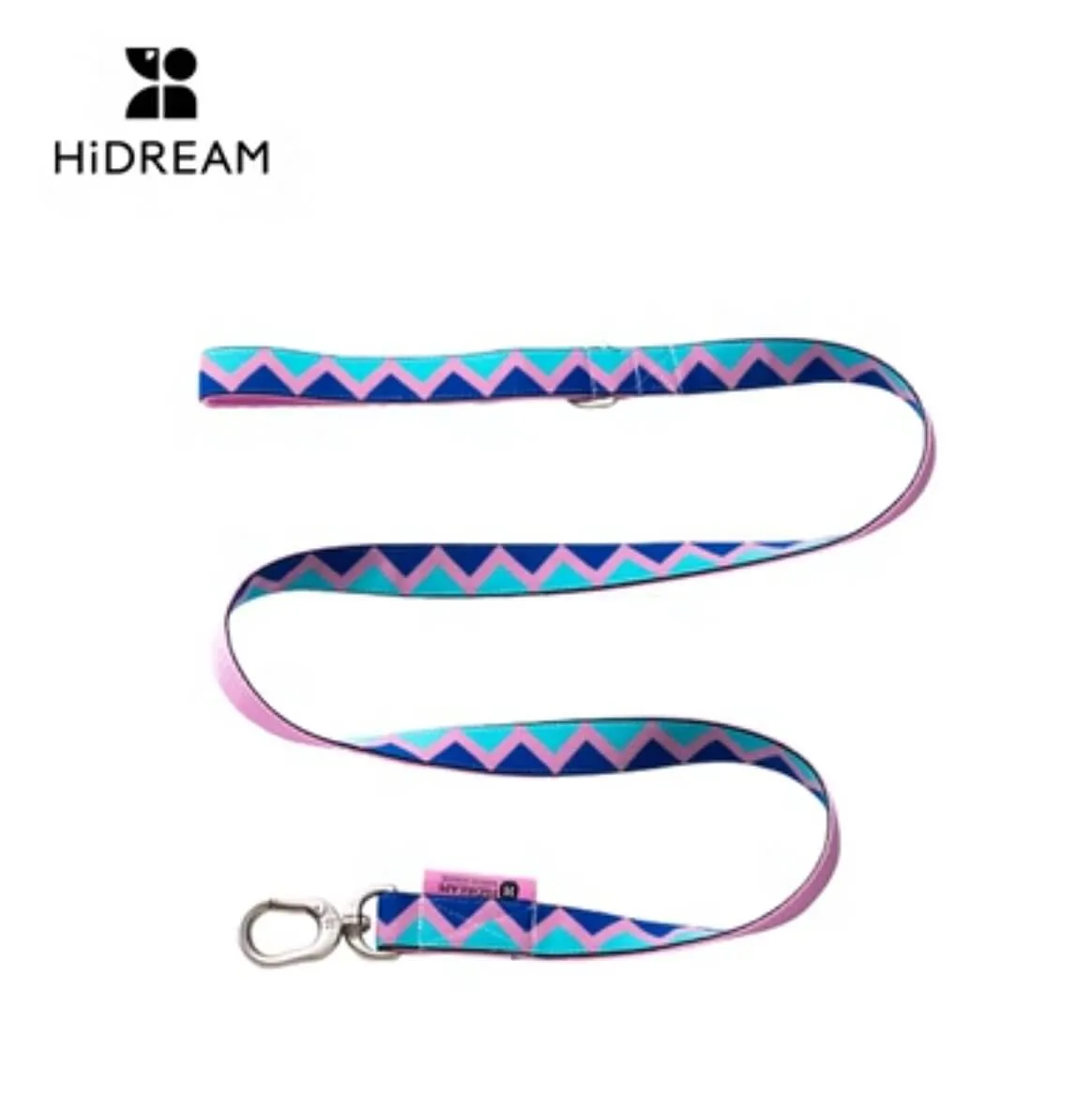 HiDREAM Durable Nylon Dog Pink Leash & Collar for Medium Large Dogs