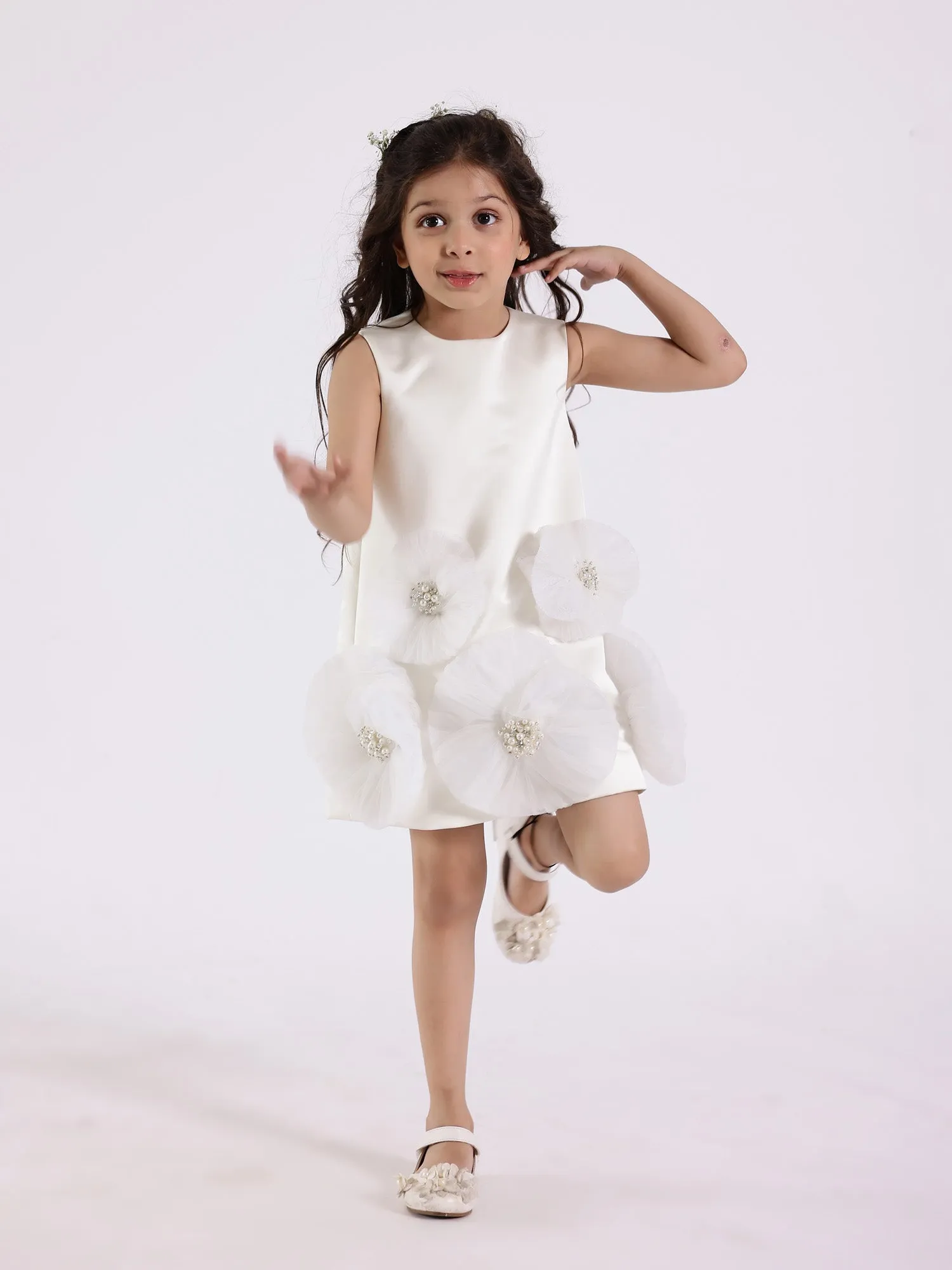 Janyas Closet White Blessing Bloom Christening Dress