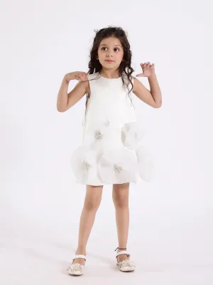 Janyas Closet White Blessing Bloom Christening Dress