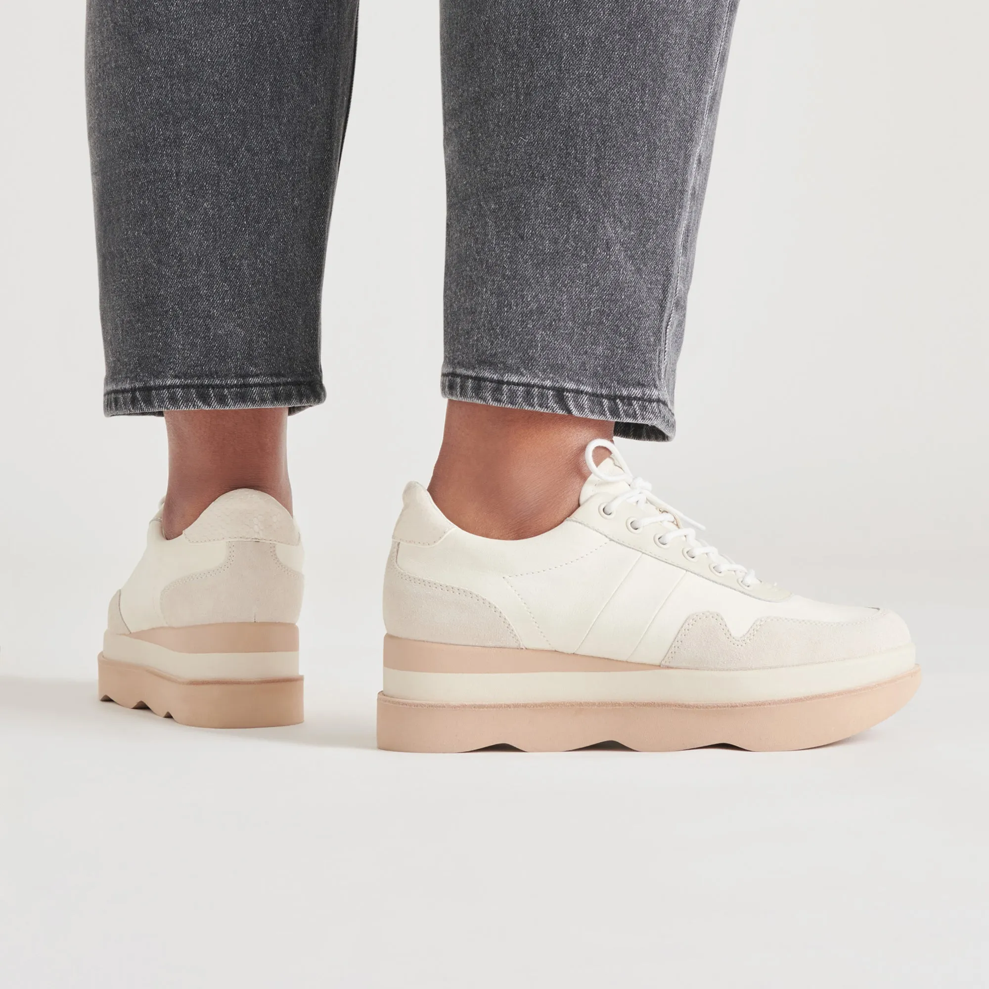 JAYNE SNEAKERS IVORY NUBUCK