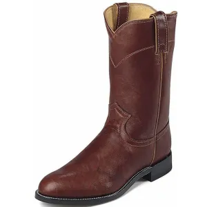 Justin Men's (3163) Premium Chestnut Marbled Deerlite Roper Boots