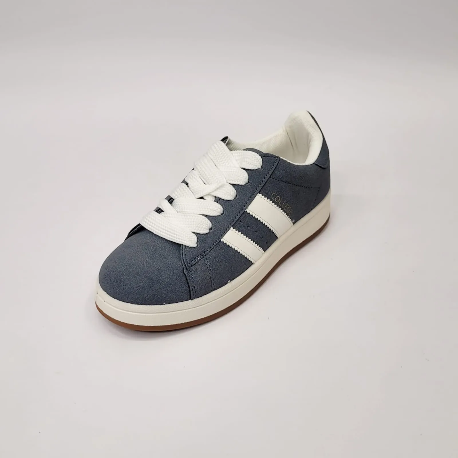 K7 blue/white college lace up sneaker