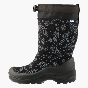 Kids´ winter boots Lumilukko, Black Spaceship