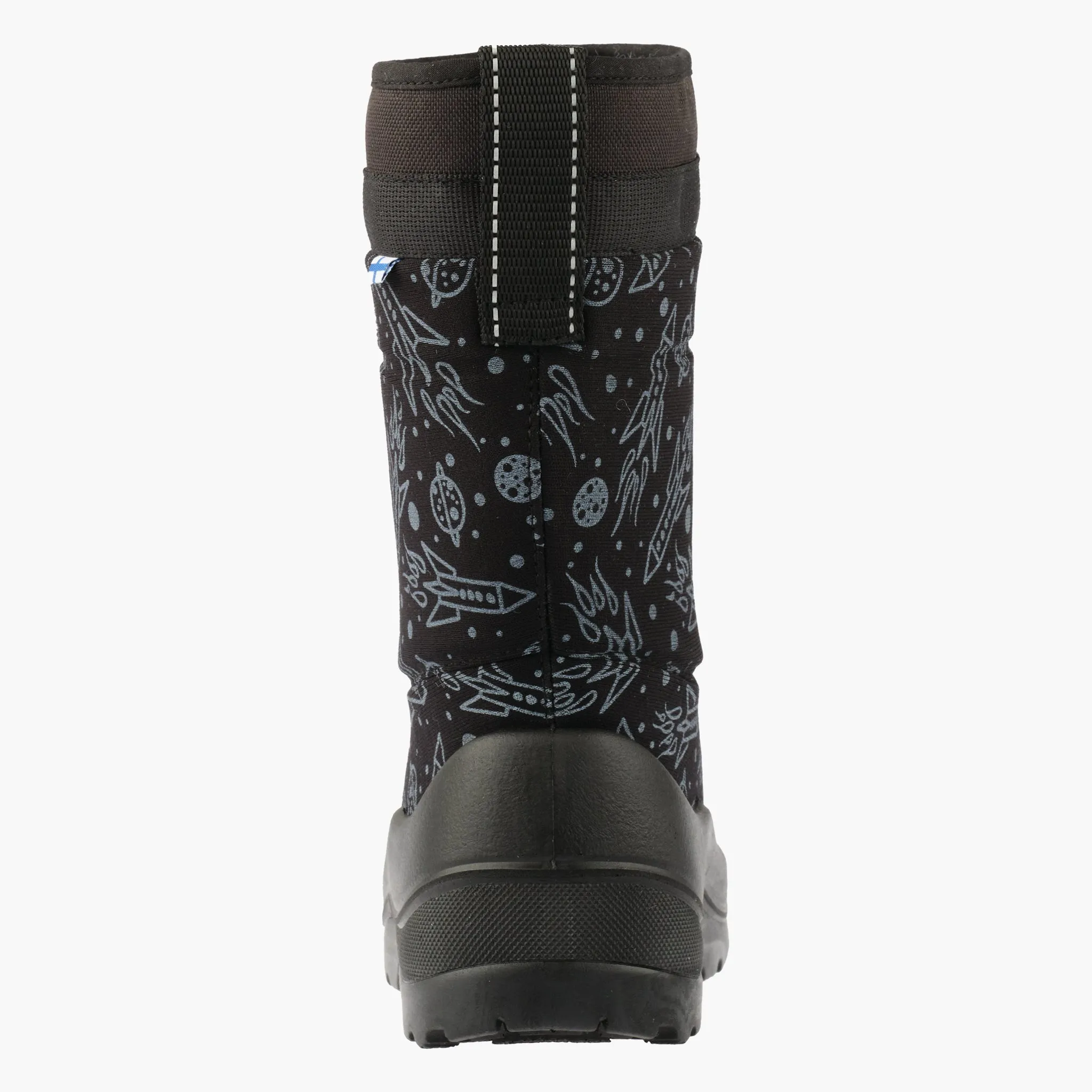 Kids´ winter boots Lumilukko, Black Spaceship