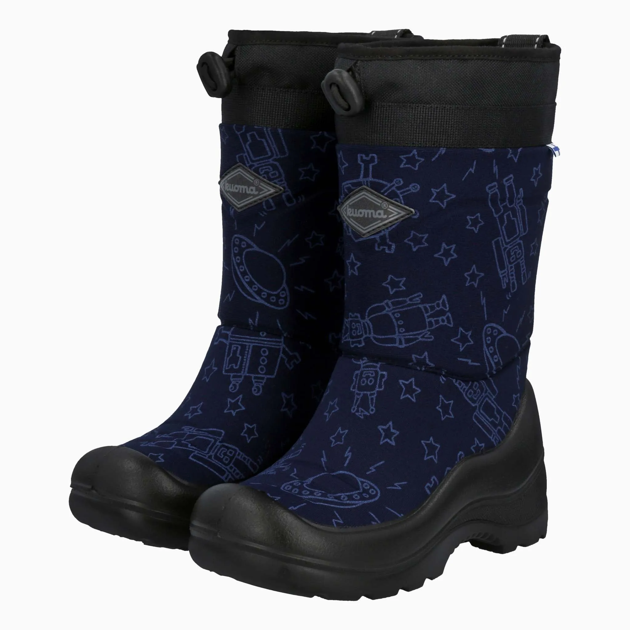 Kids´ winter boots Lumilukko, Blue Robot