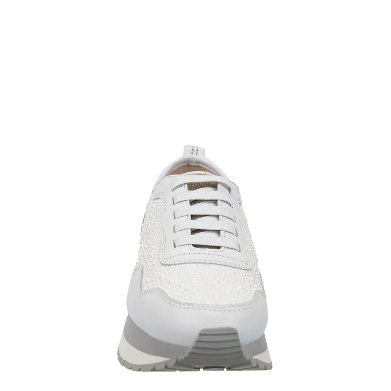 Kinetic Platform Sneaker • White Pearl