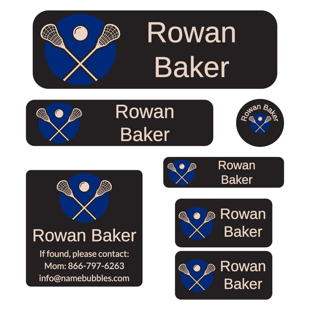 Lacrosse School Labels Pack