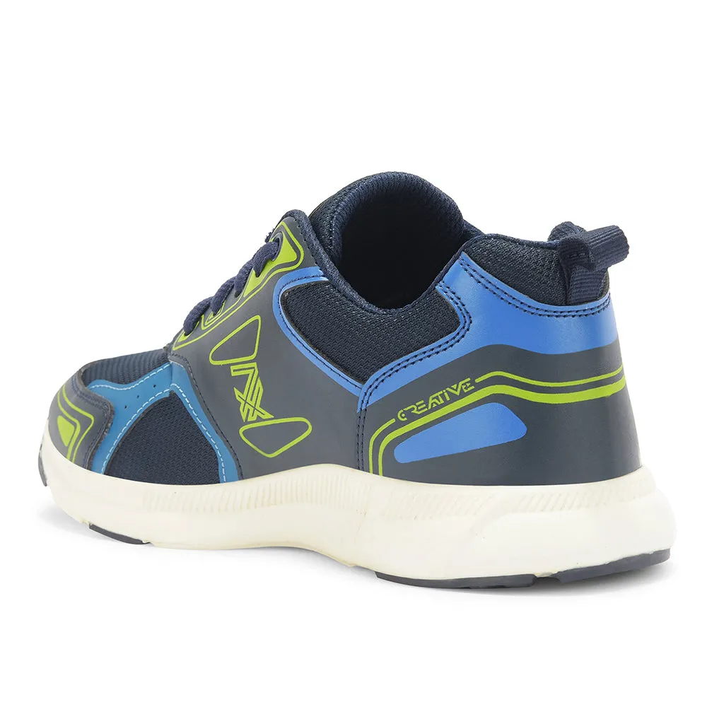 Leap7x By Liberty Kids DECLAN-E N.Blue Sports Non Lacing Shoes