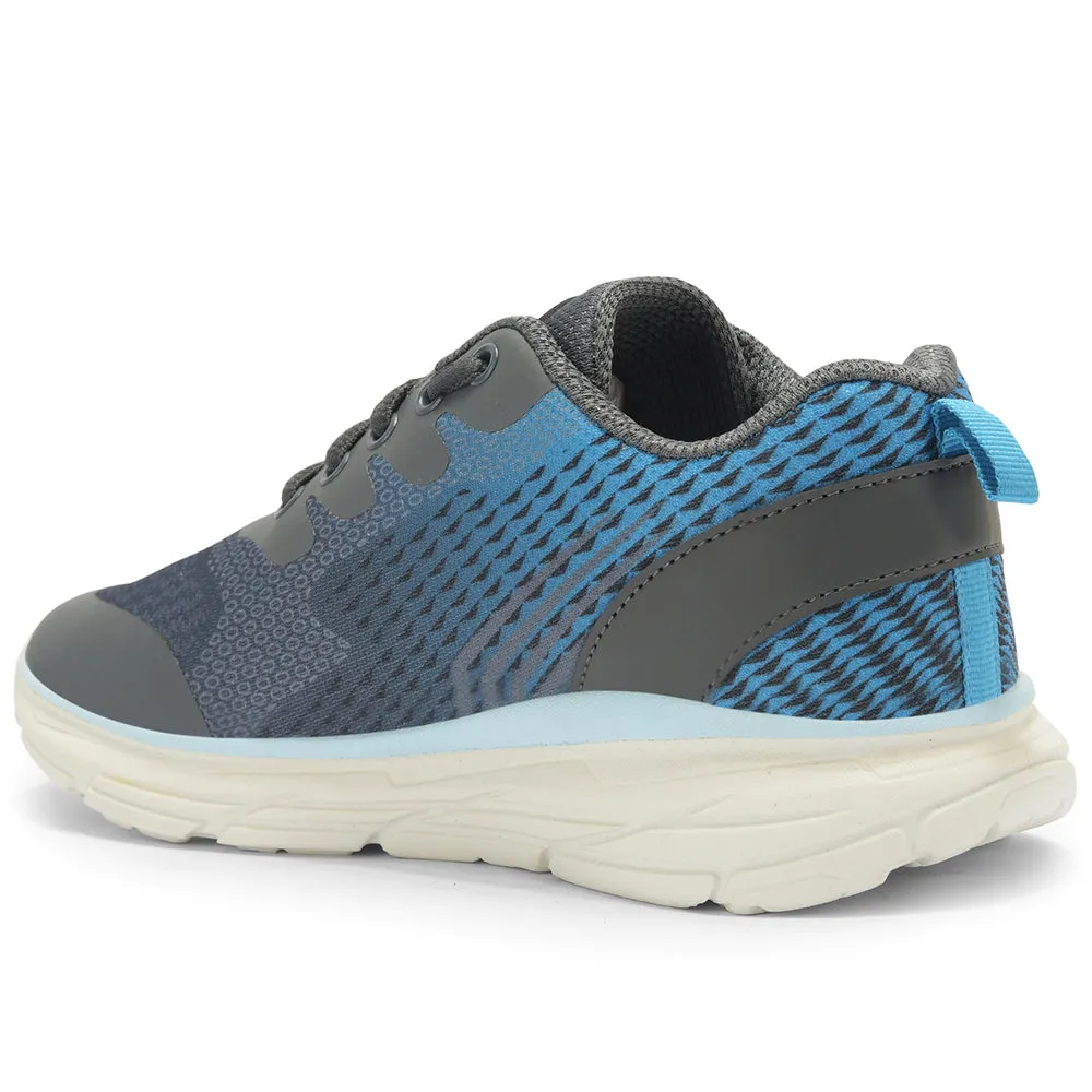 Leap7x By Liberty Kids KIMSER-E Grey Sports Non Lacing Shoes