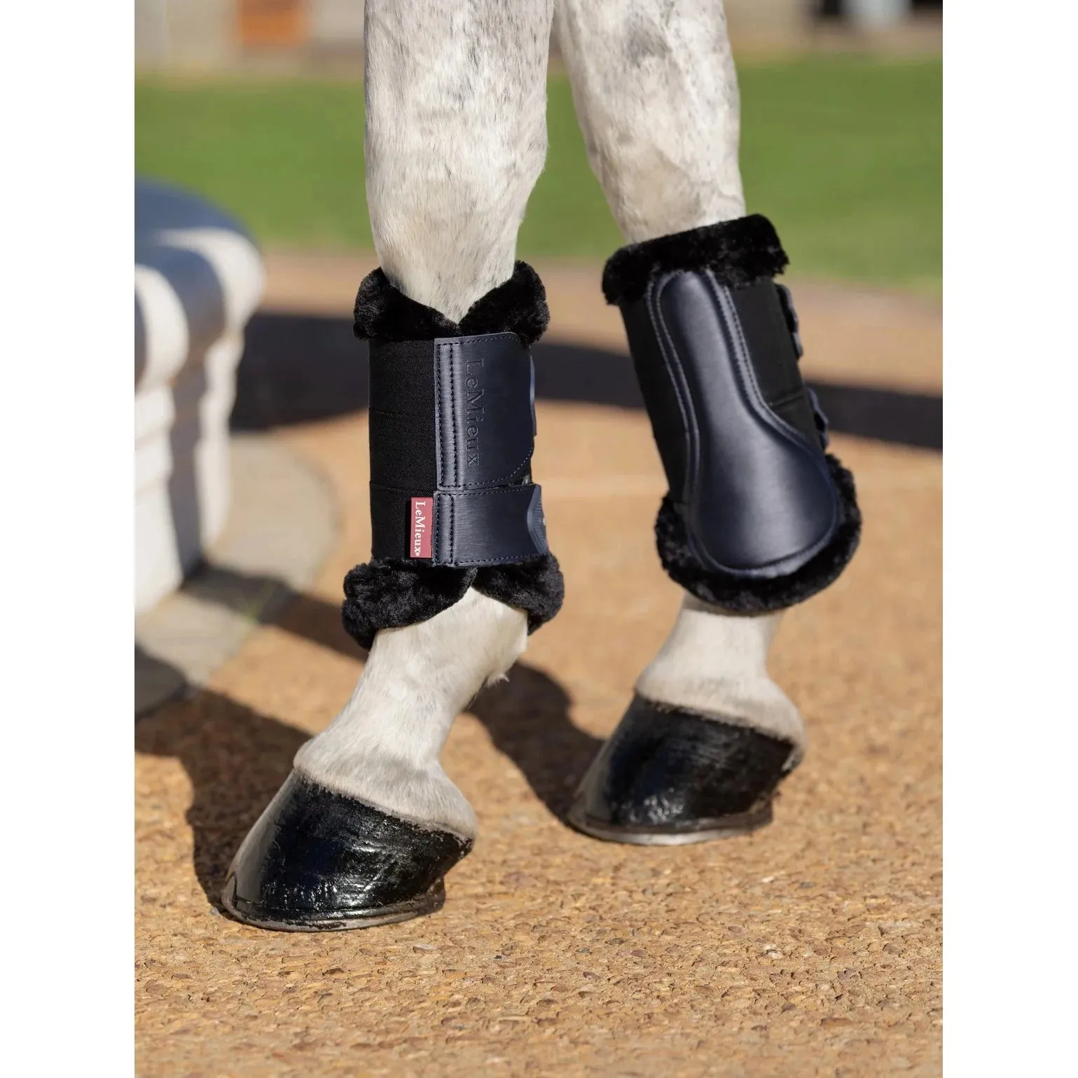 LeMieux Twilight Collection Fleece Edge Brushing Boots