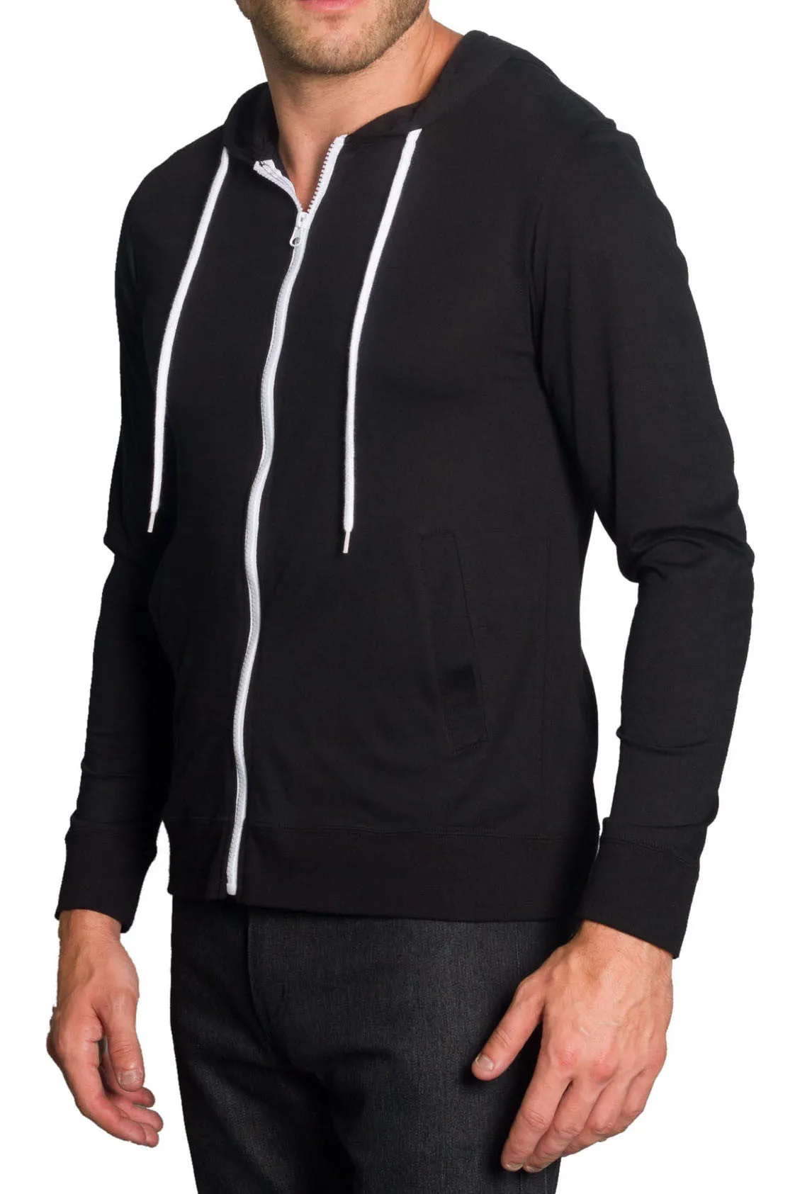 Lightweight Zip Down Hoodie