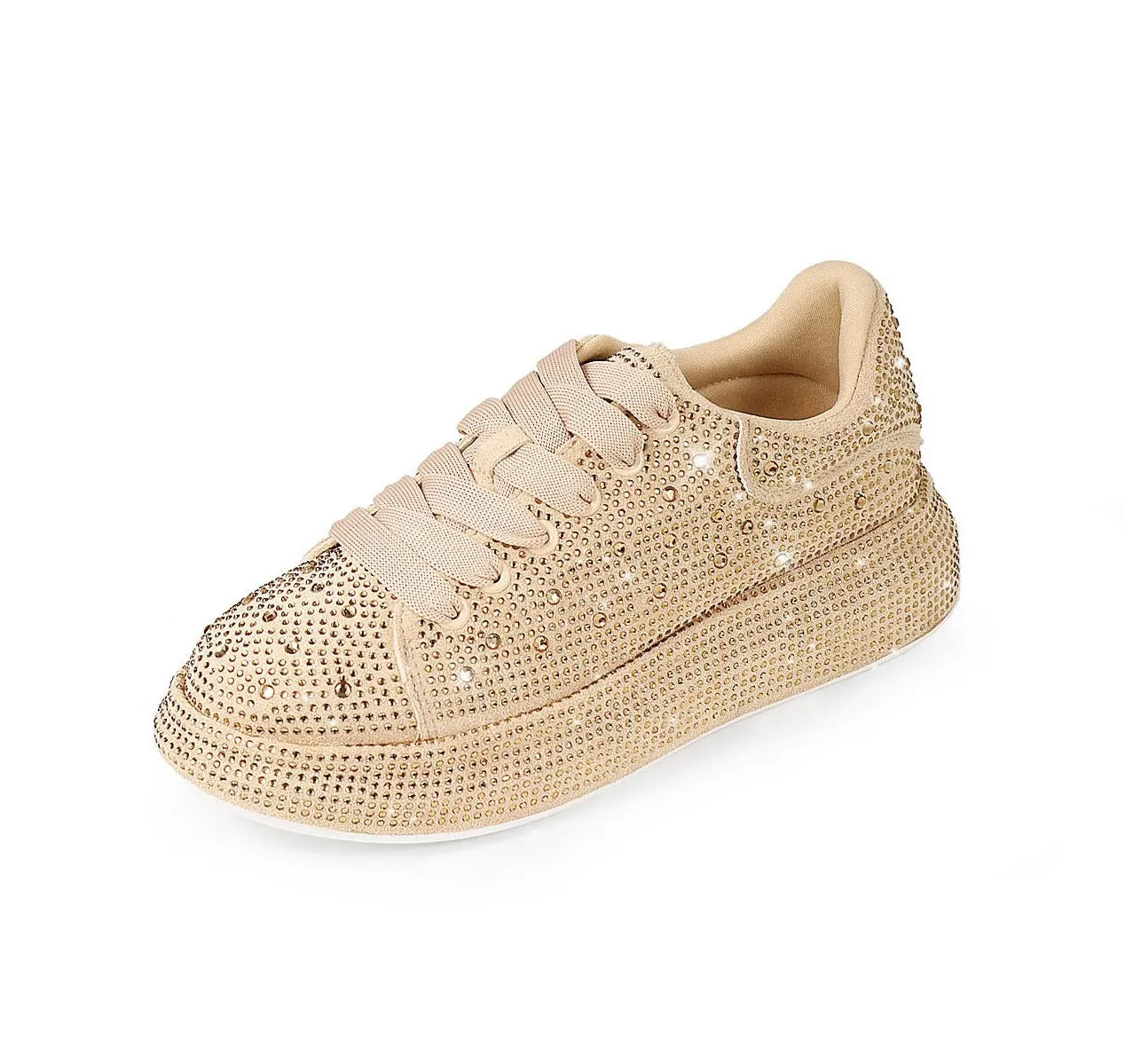 Liliana Kingdom-2 Rhinestone Sneakers