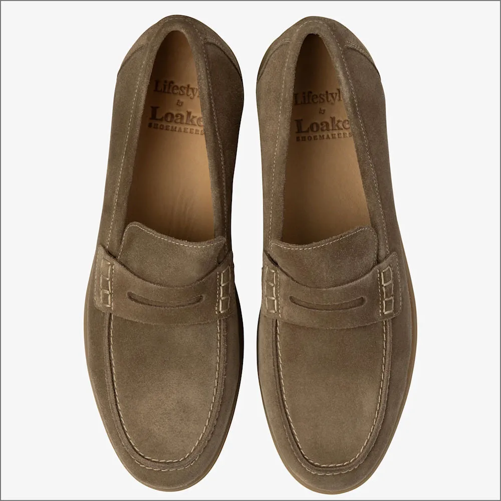 Loake Lucca Flint Suede Loafer--