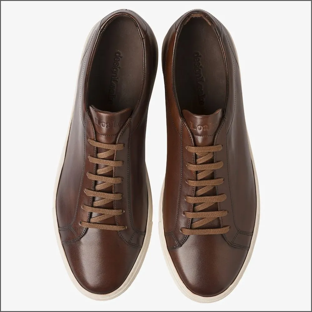 Loake Sprint Dark Brown Trainer--