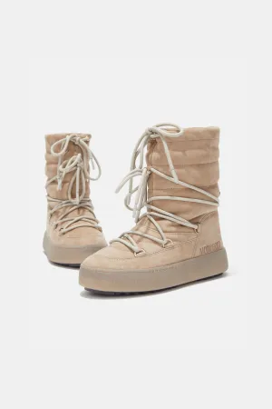 Ltrack Suede Boots Beige