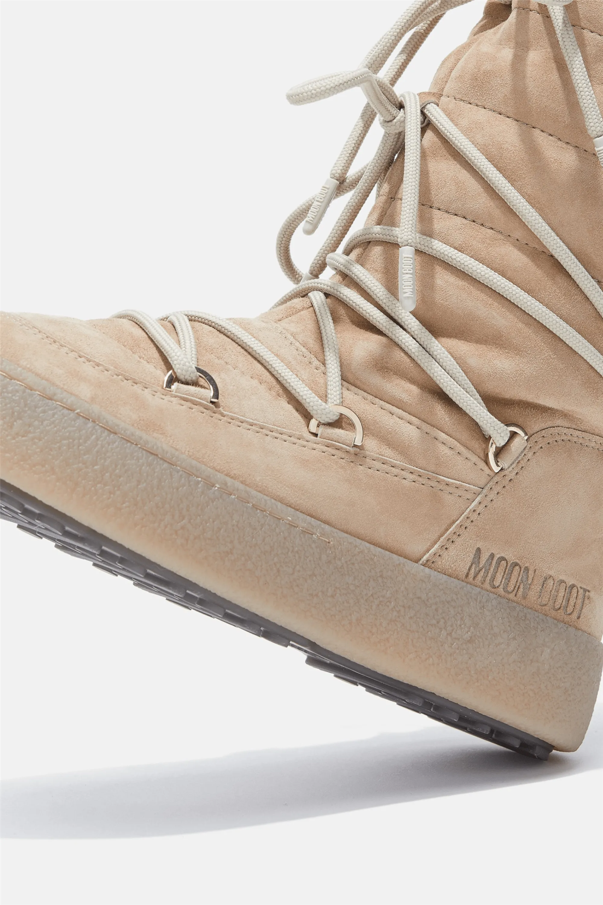 Ltrack Suede Boots Beige