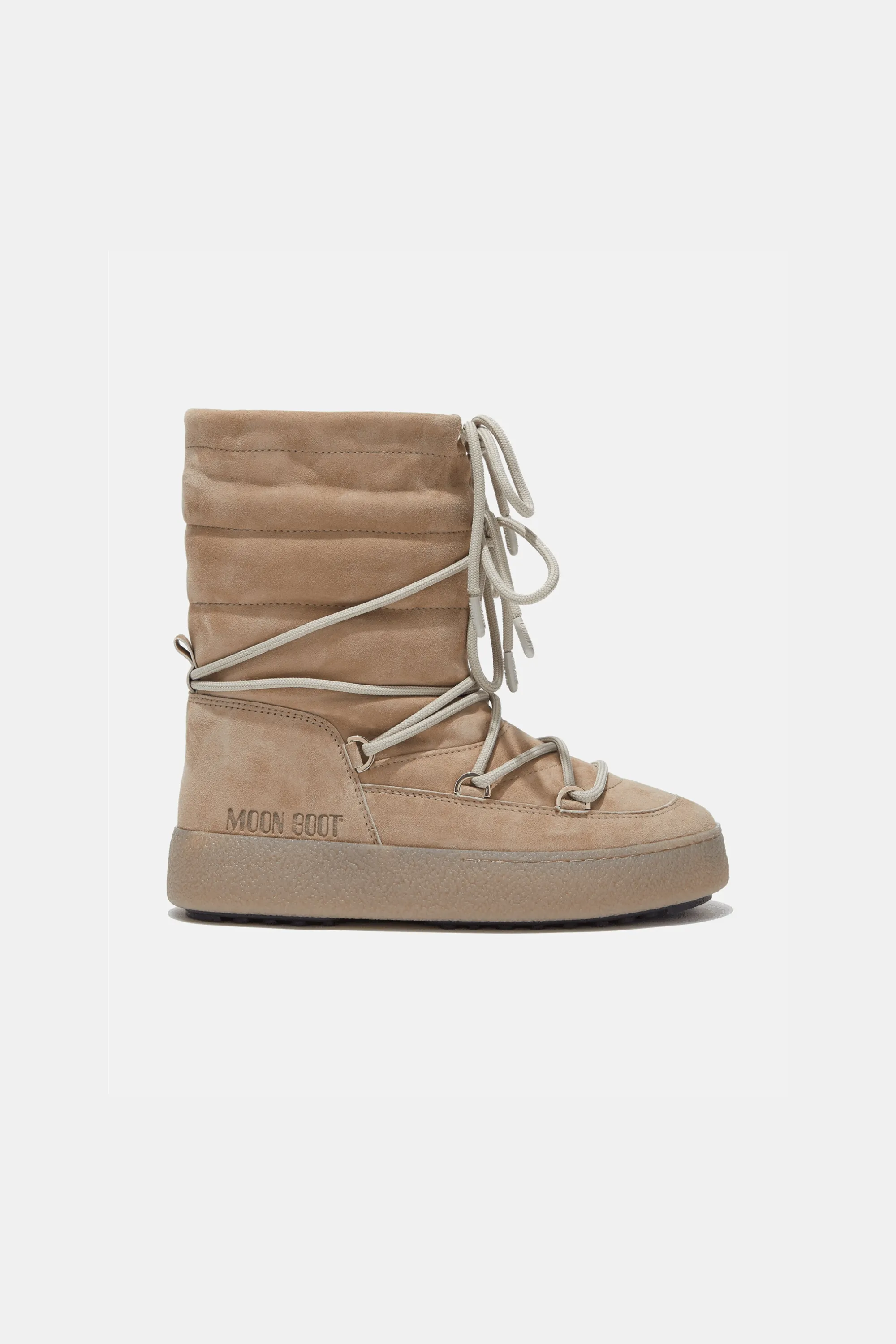 Ltrack Suede Boots Beige