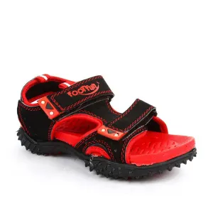 Lucy & Luke (Black) Casual Sandal For Kids POLO By Liberty