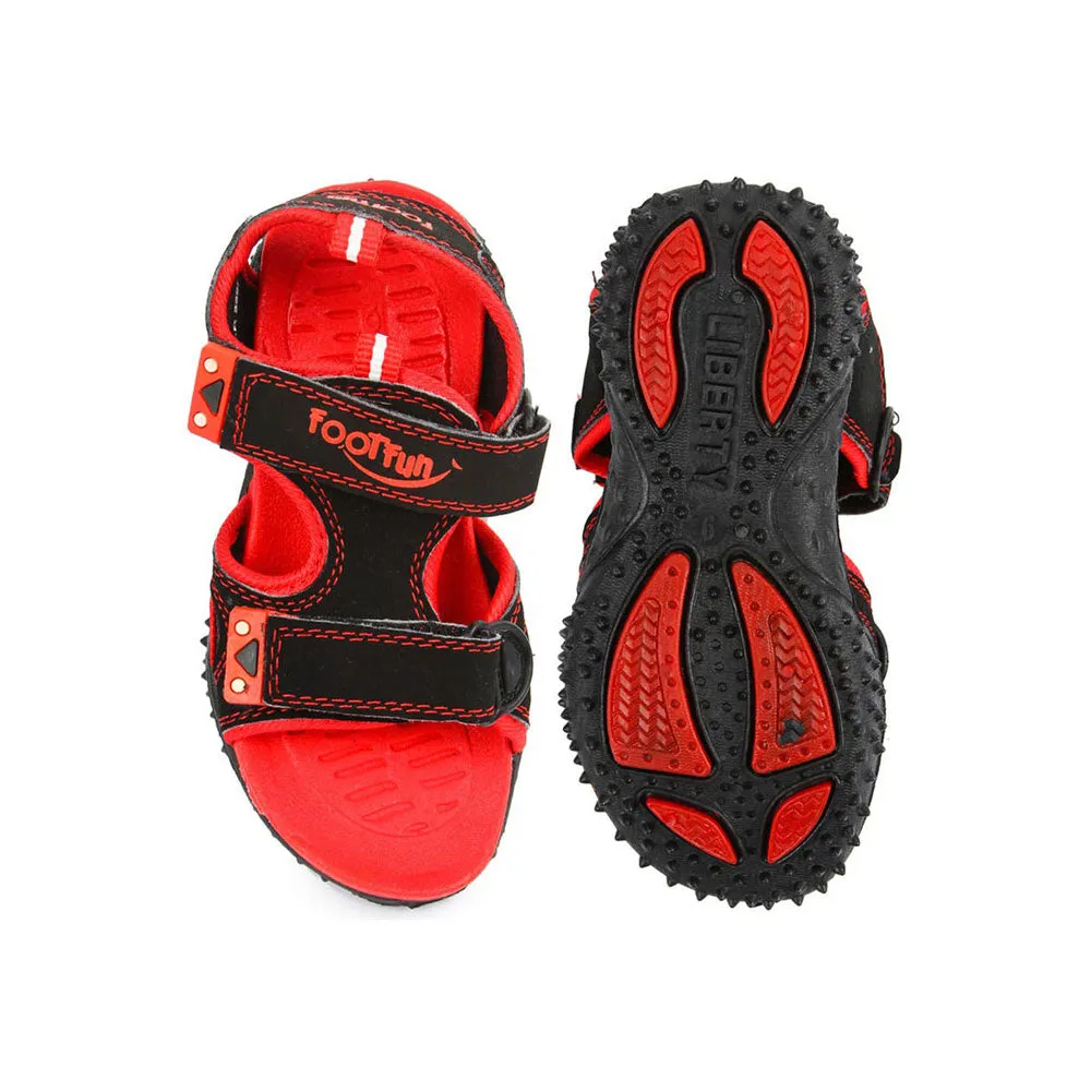 Lucy & Luke (Black) Casual Sandal For Kids POLO By Liberty