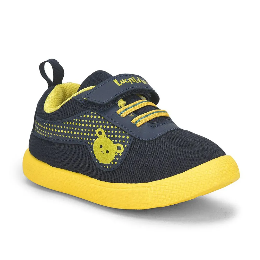 Lucy & Luke (Blue) Casual Non Lacing Shoes For Kids BASTIAN-2E By Liberty