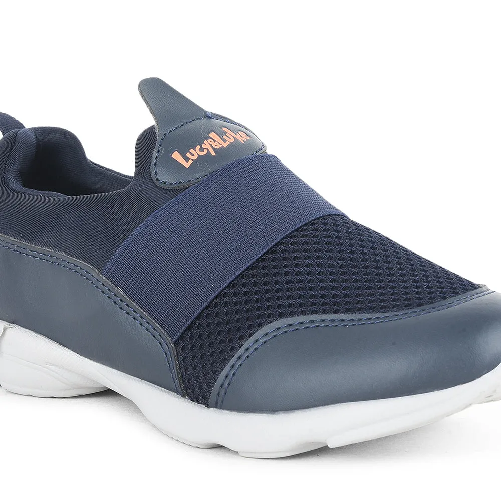 Lucy & Luke by Liberty Kids KSN-51 N.Blue Casual Non Lacing Shoes