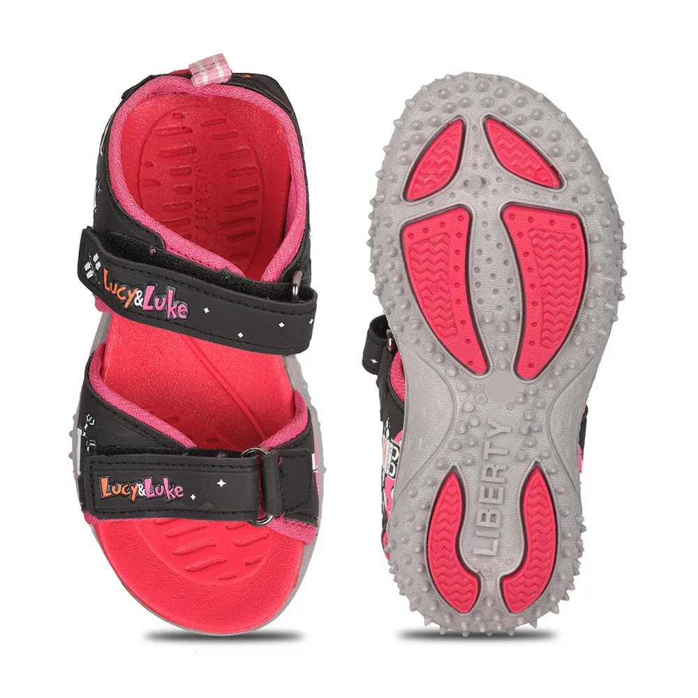 Lucy & Luke (Pink) Casual Sandal For Kids By Liberty