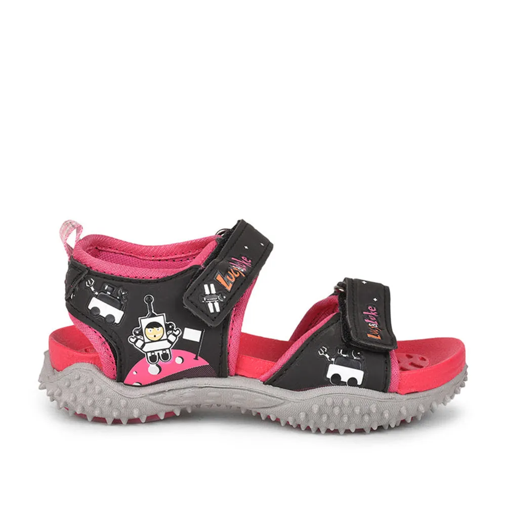 Lucy & Luke (Pink) Casual Sandal For Kids By Liberty