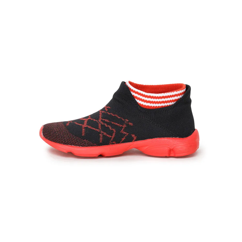 Lucy & Luke (Red) Casual Non Lacing Shoes For Kids KSN-207 By Liberty