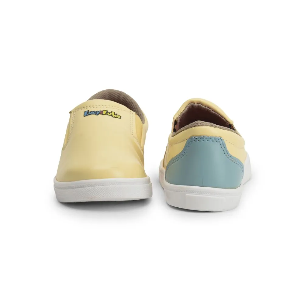 Lucy & Luke (Yellow) Casual Non Lacing Shoes For Kids MINT-2 By Liberty