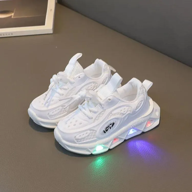 Luminous Breathable Lightweight Soft Sole Sports Sneakers for Kids