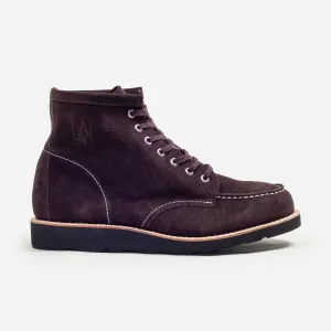 MAINE SUEDE MOC TOE BOOT - CHOCOLATE