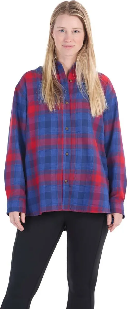 Marmot Women&#x27;s Fairfax Lightweight Relaxed Flannel Team Red | Buy Marmot Women&#x27;s Fairfax Lightweight Relaxed Flannel Team Red here | Outnorth