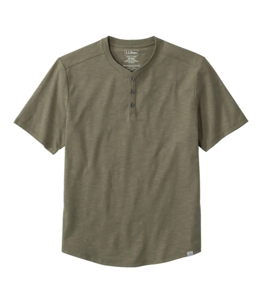 Men's Explorer Slub Tee, Short-Sleeve Henley