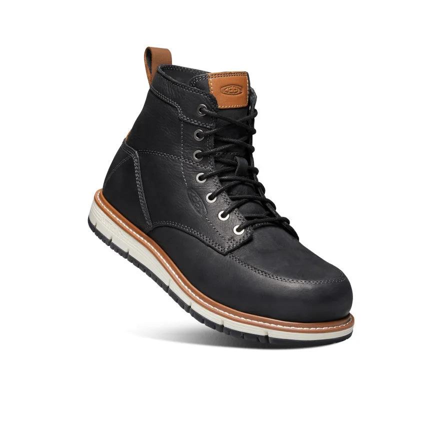 Men's San Jose 6" Boot (Aluminum Toe)  |  Black/Caramel Cafe