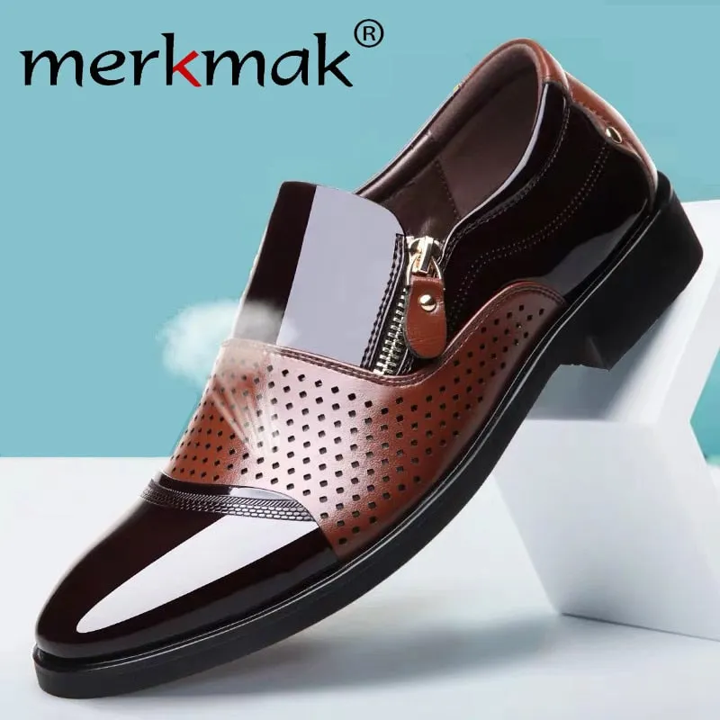 Merkmak Breathable Men Business Dress Shoes