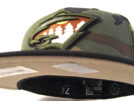 MINNESOTA WILD New Era 5950 Fitted Hats (CAMO BLACK NEON)