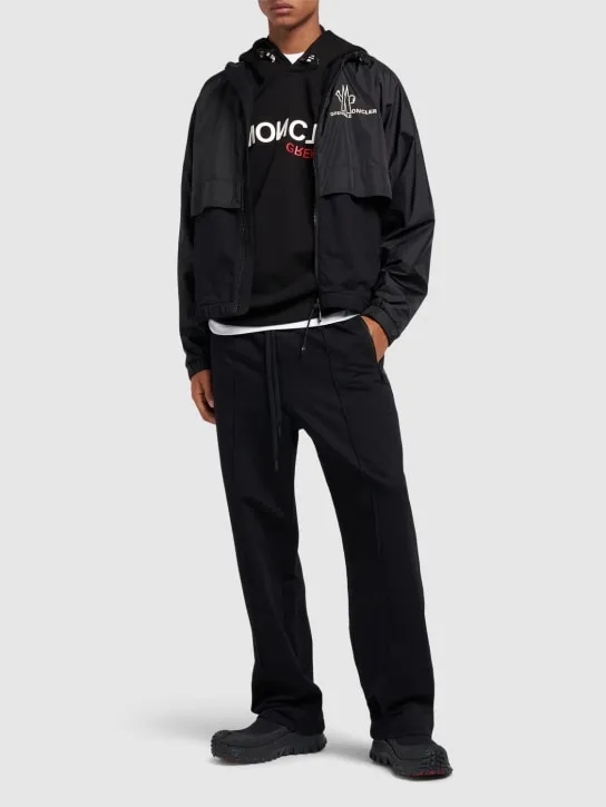 Moncler Grenoble   Logo lightweight cotton zip-up jacket 