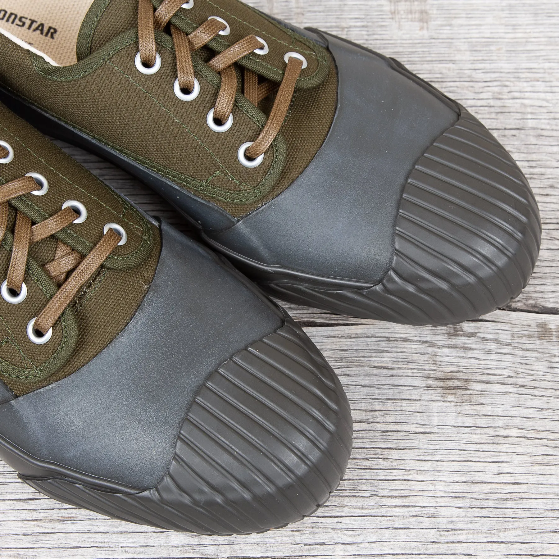 Moonstar Mudguard Vulcanized Rubber Shoes Olive