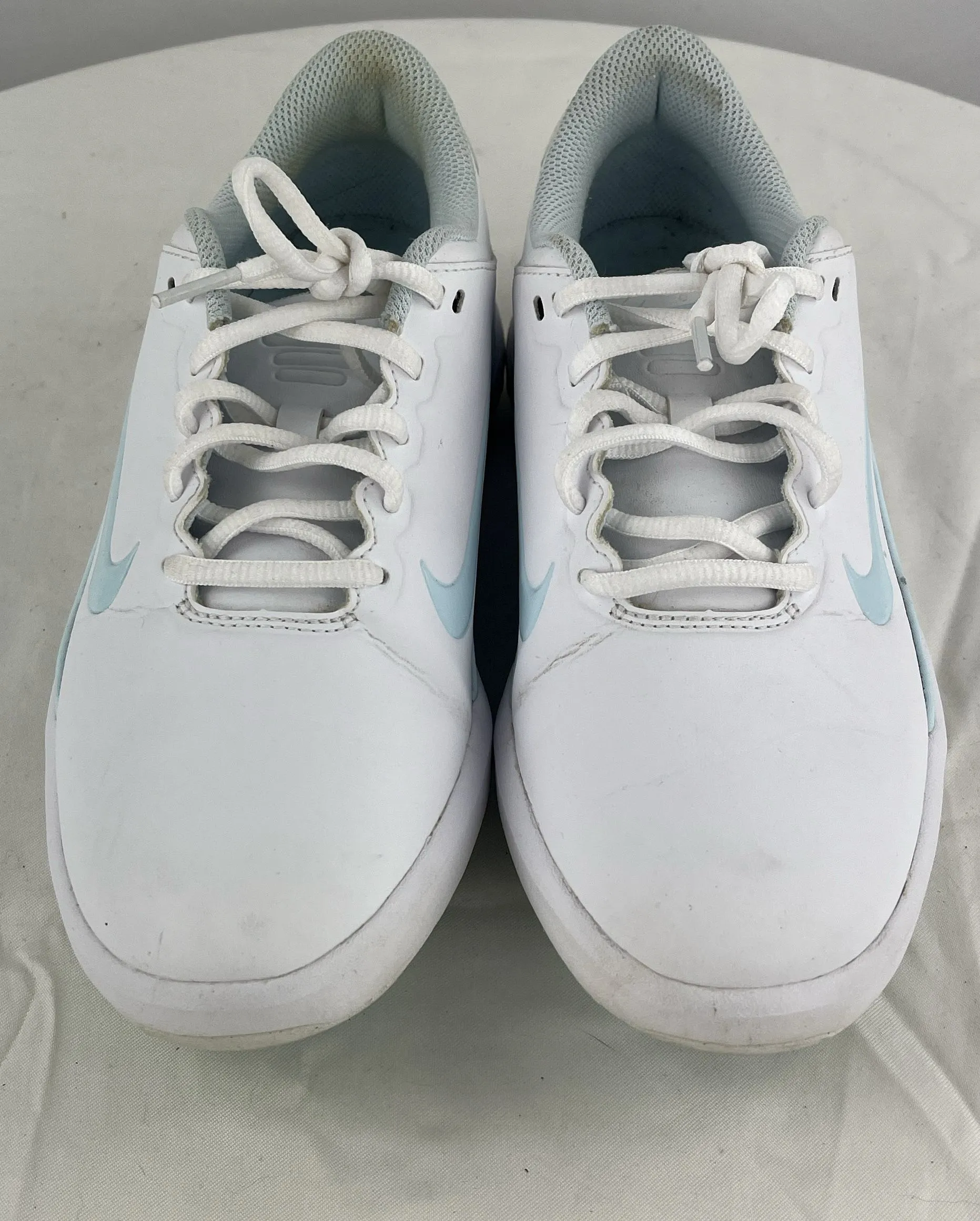 Nike Women's Vapor Fitsole White/Baby Blue Golf Shoes Size 8