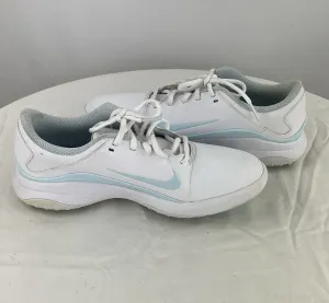 Nike Women's Vapor Fitsole White/Baby Blue Golf Shoes Size 8