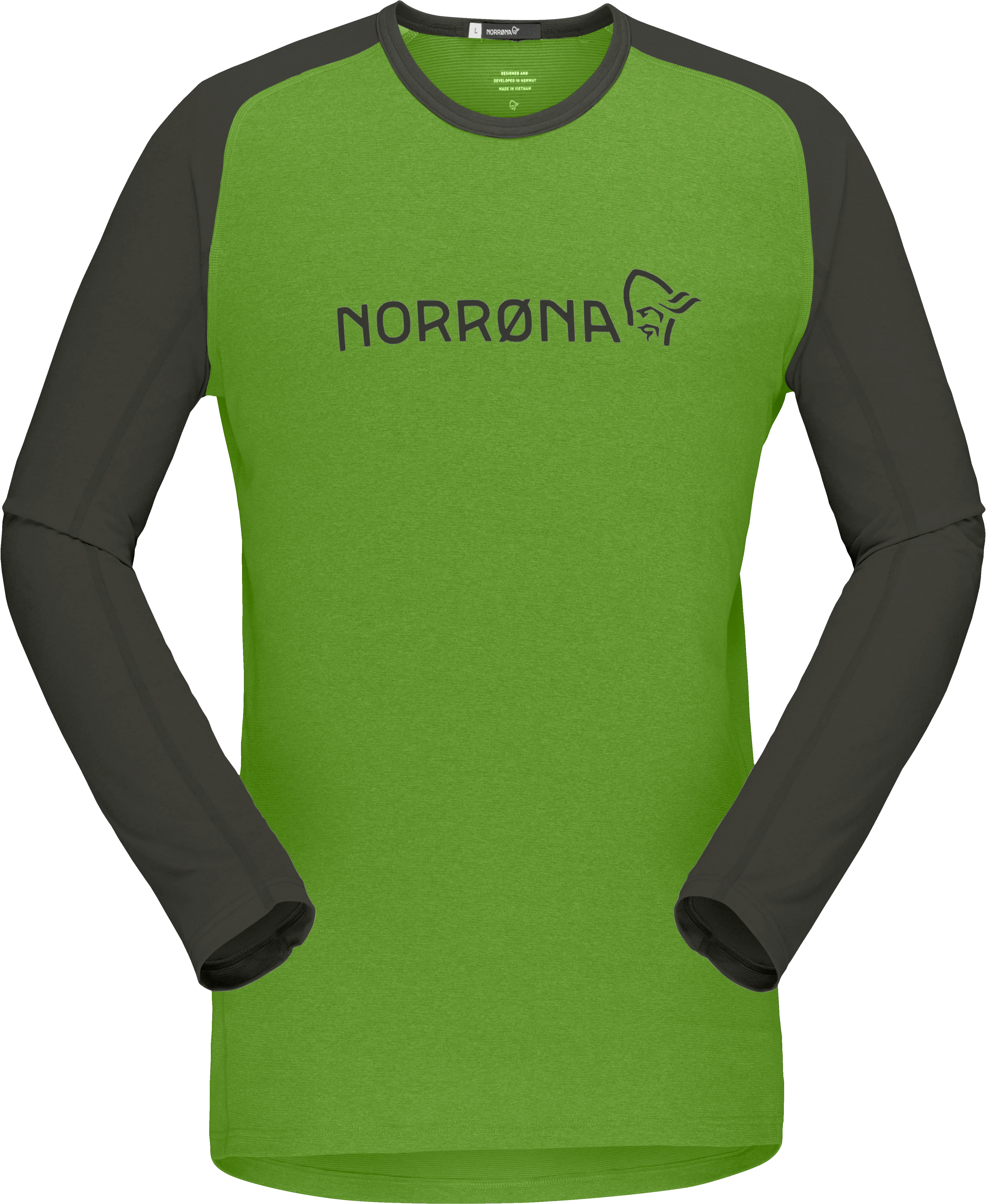 Norrøna Men&#x27;s Fjørå Equaliser Lightweight Long Sleeve Norrona Green | Buy Norrøna Men&#x27;s Fjørå Equaliser Lightweight Long Sleeve Norrona Green here | Outnorth