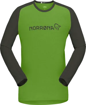 Norrøna Men&#x27;s Fjørå Equaliser Lightweight Long Sleeve Norrona Green | Buy Norrøna Men&#x27;s Fjørå Equaliser Lightweight Long Sleeve Norrona Green here | Outnorth