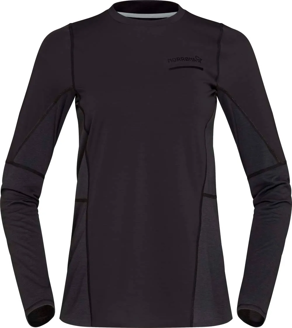 Norrøna Women&#x27;s Senja Equaliser Lightweight Long Sleeve  Caviar | Buy Norrøna Women&#x27;s Senja Equaliser Lightweight Long Sleeve  Caviar here | Outnorth